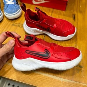 Nike Kids Red and Black Slip-On Sneakers